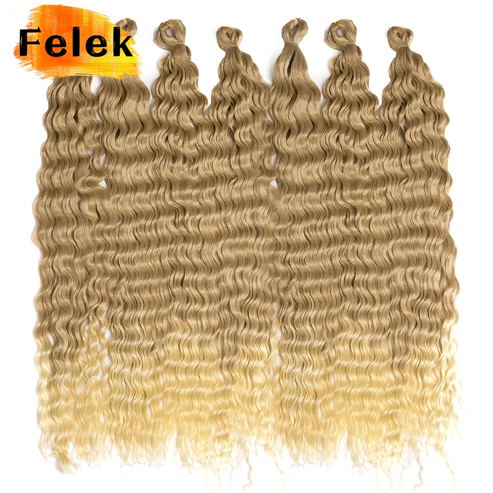 22-30inch Deep Wave Twist Crochet Hair Natural Synthetic Afro Curls Crochet Braids Ombre Braiding Hair Extensions For Women 22-30inch Deep Wave Twist Crochet Hair Natural Synthetic Afro Curls Crochet Braids Ombre Braiding Hair Extensions For Women