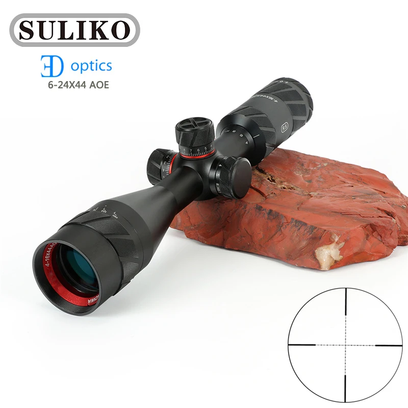 SULIKO 6-24X44 AOWA охотничий прицел тактический оптический полный размер Mil-Dot RGB провод