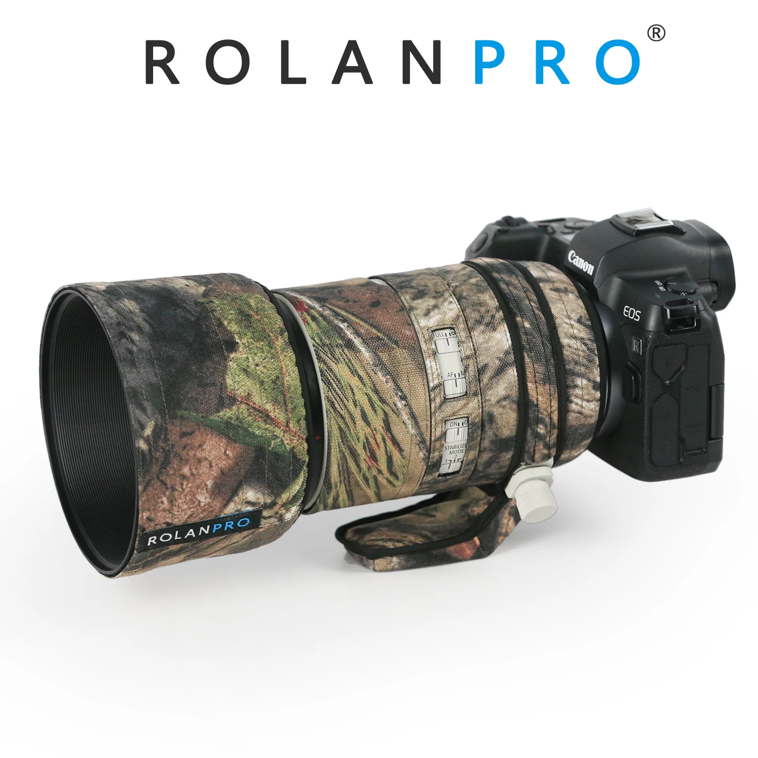 Rolanpro Cappotto Mimetico Con Lente Impermeabile Per Canon Rf 70-200Mm F2.8 L Is Usm Copertura Antipioggia Custodia Protettiva Per Pistole Rf70200