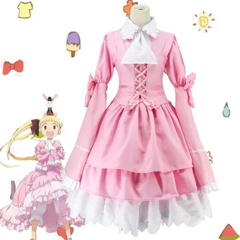 

Cosplay Anime Women Yarn Name Alice And Zangli Pink Young Lady Pink Group Lolita Maid Outfit Female Plus Size 3XL
