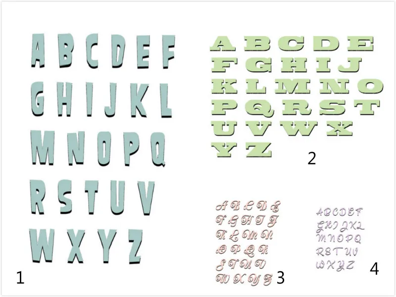 

Eastshape 26 Pcs/lot Letter Alphabet Metal Cutting Dies Scrapbooking for Card Making DIY Embossing Cuts