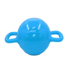 Портативный фитнес-Пилатес, наполненный водой, Йога, чайник, колокольчик, тренировка веса, для женщин, двойная ручка, массажные гантели