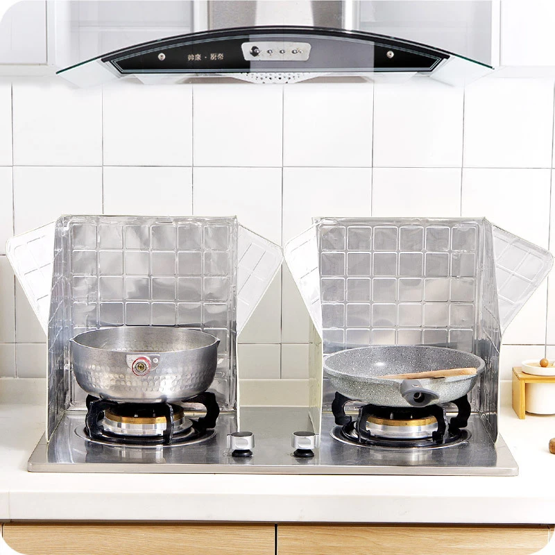 Kitchen Oil Baffle Oil Provide Kichen Tool Aluminum Foil Shield For Stir-Fried Vegetable With Heat Insulation Baffle