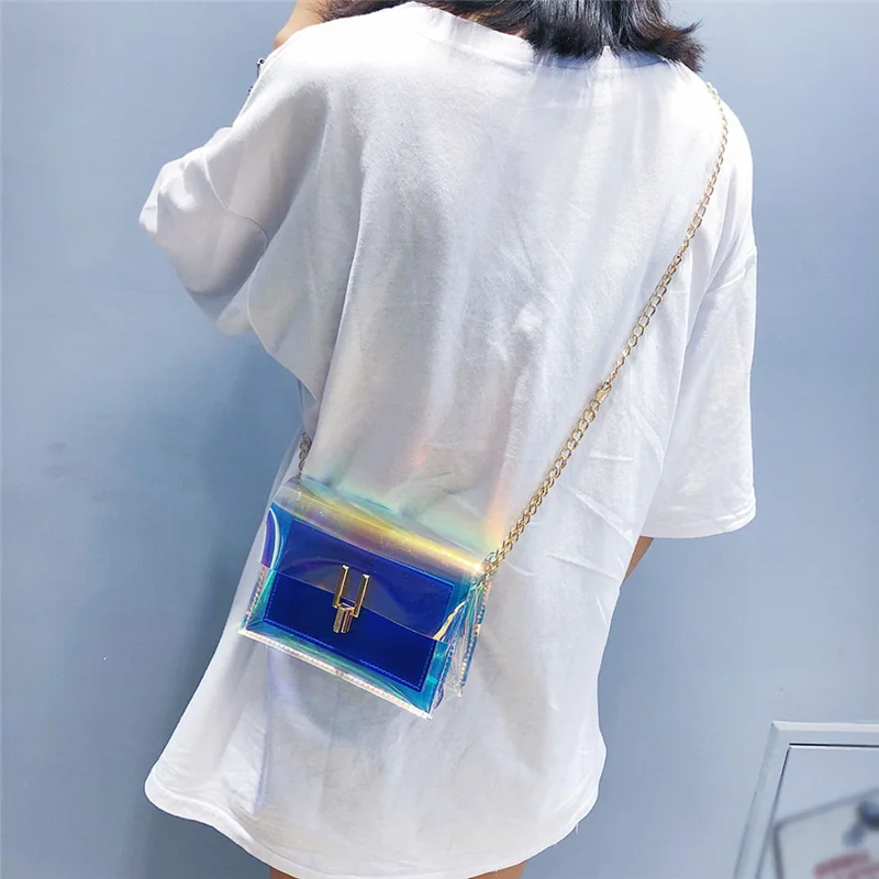  Crossbody Bags for Women 2019 Laser Transparent Bags Fashion Women Korean Style Shoulder Bag Messen - 33001873185
