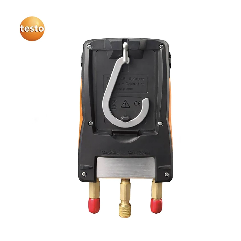 NEW Testo 550 Digital Manifold Gauge with 2pcs Clamp,2 Valves,System for HVAC 0563 1550 Built-in 60 common refrigerants