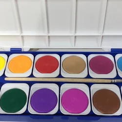 2021 New Solid Watercolor Powder Compact Powder 12 Color Compact Powder Set Art Supplies for Artist  Painting Supplies
