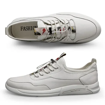 

Autumn Mens Breathable Skateboard Shoes Men Fashion Sneakers High Quality Trainers Shoes Casual Genuine Leather Shoes Nice New