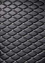 Lsrtw2017 волоконно-кожаный коврик для багажника автомобиля для peugeot 3008 грузового лайнера загрузки багажа ковер - Название цвета: black beige wire