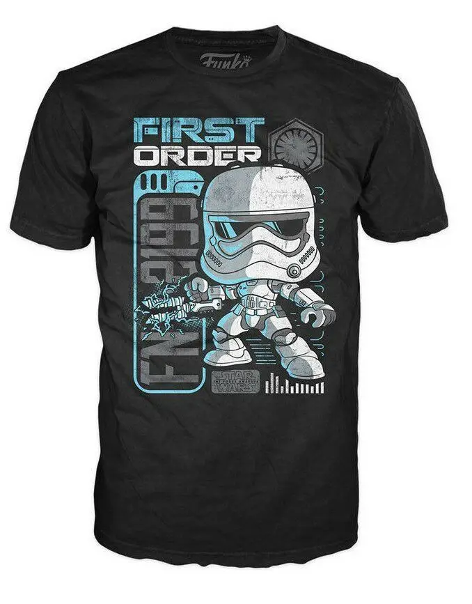 

Funko Pop Tees: Star Waruls First Order stornTrooper "Riot Control" T-Shirt 2019 New Fashion T shirt Brand Hip Hop Print Tee Sh