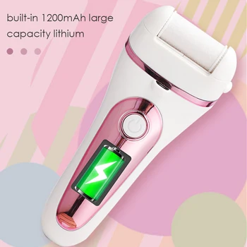 

Electric Pedicure Foot Care Skin Remover Portable Foot Callus Remover Kit & 3 Grinding Heads USB Rechargeable Foot File