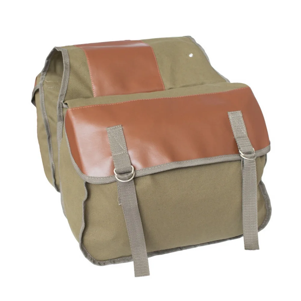Feardevil Motorcycle Saddle Backpack Bag Container Case Storage Pockets Canvas Leather Waterproof Motorcycle Bag Strong Sturdy