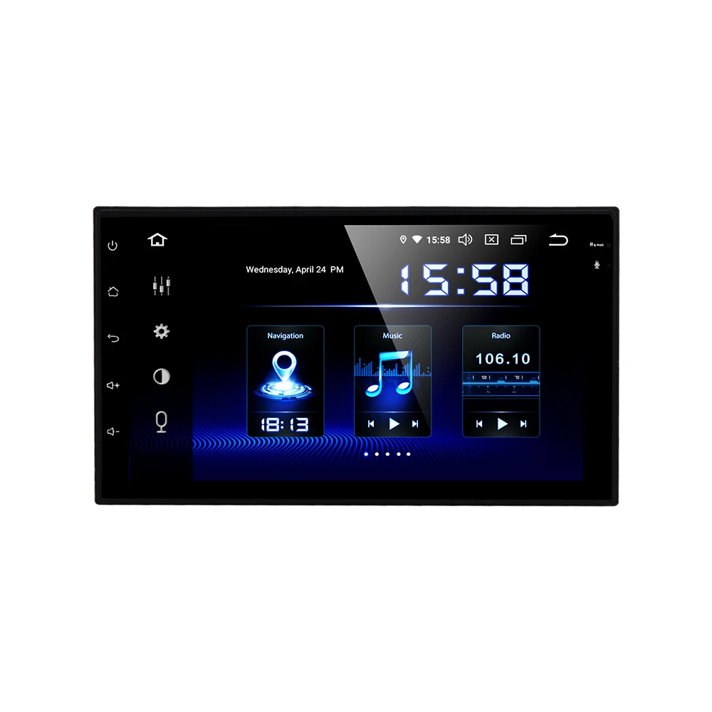 " ips радио автомобильный шестиядерный 64 бит Android 9,0 Универсальный 2 Din HDMI gps навигатор 1024*600 64 Гб rom