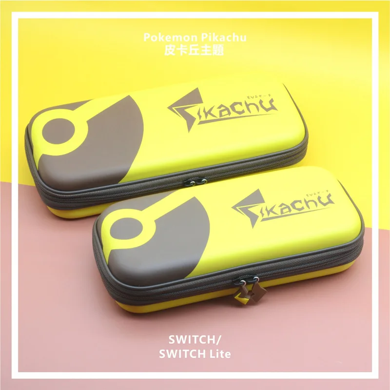 

Mini Nintend Switch Lite Travel Carrying Bag NS Accessories Bag Case & Thumb sticks Grips Cap&Stander for NS Pkm Sword/Shield