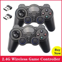 2.4G Wireless Game Controller Joystick Gamepad With USB Adapter For Android TV Box PC Support PS3 Raspberry Pi Retroflag Case