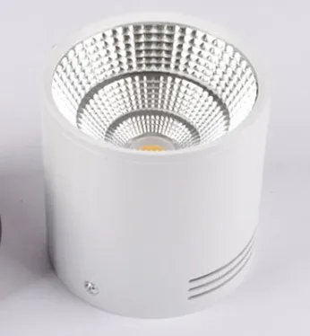 Поверхностный монтируемый светильник SMD5730 7 Вт 10 Вт 15 Вт 18 Вт 85-265 в Лампа COB светодиодный светильник с регулируемой яркостью потолочный Точечный светильник+ светодиодный драйвер - Испускаемый цвет: COB White