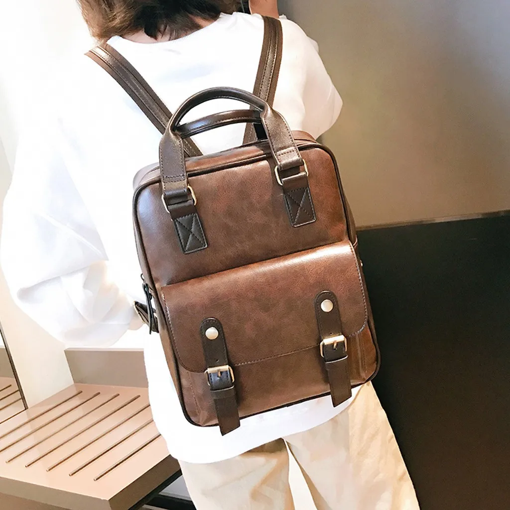 MAIOUMY большой рюкзак в стиле ретро, женский рюкзак из искусственной кожи, женский рюкзак для путешествий, рюкзаки на плечо, школьные сумки, рюкзак
