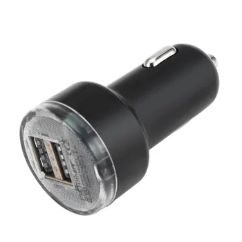

New Micro Universal Dual 2 Port USB Car Charger For iPhone For iPad Mini Car Charger AdapterCar lighter car-styling Hot