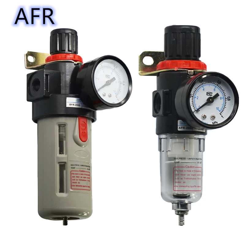 1pcs AFR-2000 BFR2000 3000 4000 Pneumatic Filter Regulator Air Treatment Unit Pressure Switches Gauge regulating valve | Обустройство