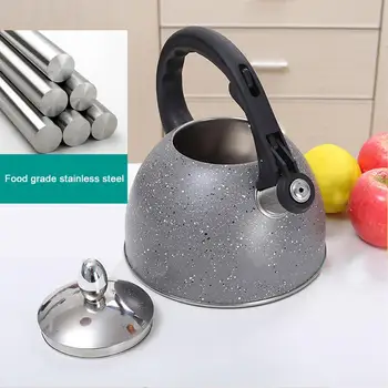 

Premium Whistling Tea Pot Rust Resistant Stainless Steel Gas Electric Induction Stovetop Kettle Water Kettles Camping Teapot