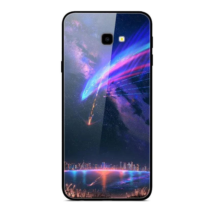 20 Закаленное Стекло чехол для samsung Galaxy J4 чехол s силиконовый чехол Galaxy J4 ЕС J400F J400 телефон для samsung J4 Plus J4 - Цвет: 20