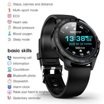 

L8 L9 Smart Watch Men Full Round Multi-Touchable Smartwatch Waterproof Heart Rate Blood Pressure Monitor ECG Bluetooth Watches