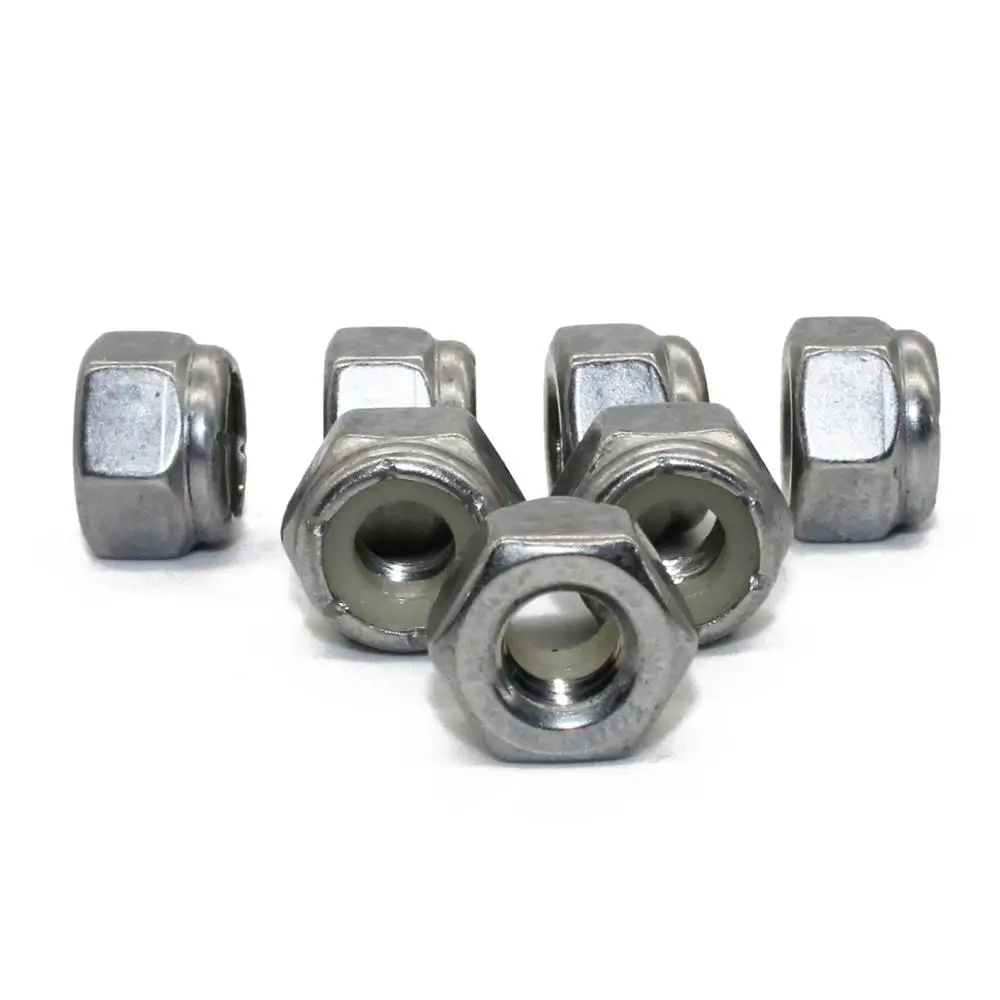 Fullerkreg 5/16-18 UNC шестигранные нейлоновые фиксирующие гайки-A2 нержавеющая сталь(50 шт