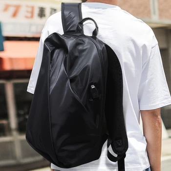 

Dc·MeiLun Men Nylon Double Shoulder Bag Laptop Backpacks WaterProof Multifunction USB Charging Large Bookbag for Teens Bag