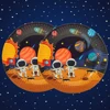 1pcs Disposable Plastic Tablecloth Table Cover For Kids Boys Astronaut Spaceship Solar Space Birthday Party Supplies Decoration ► Photo 2/6