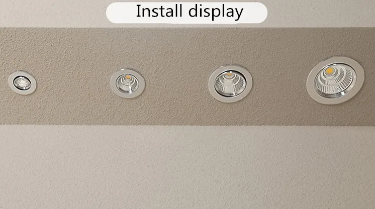 Description Picture 2 of itemEmbedded dimmable LED downlight Angle adjustable COB ceiling light spotlights 7W 9W 12W 15W 18W rotating AC85-260V indoor lighti