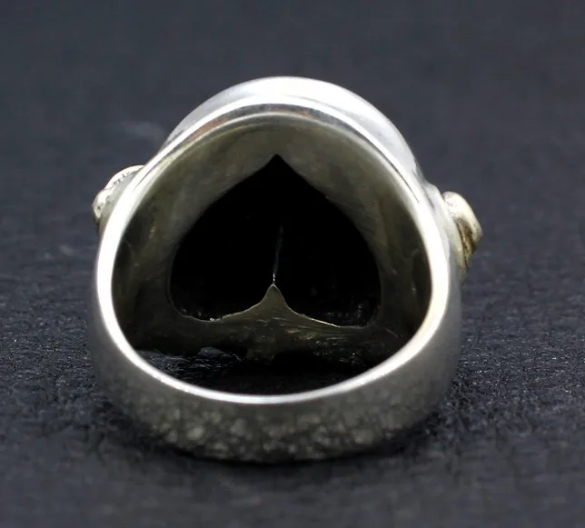 Real 925 sterling silver must win a silver ingot male ass ring