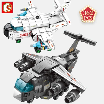 

SEMBO Technic Military Series 6-K Bombing Plane Building Blocks Transport Aircraft Bricks Toys Children Christmas Festival Gift