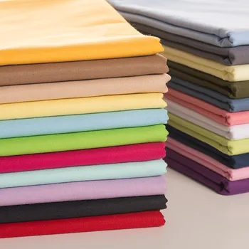 

165cmx50cm Pure Cotton Twill Solid Color Fabric Shirt Spring Summer Clothing Bed Sheet Fabric DIY Apparel Sewing & Fabric