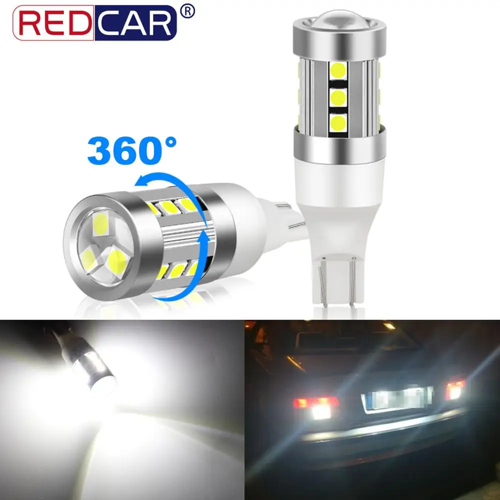 2 шт. светодиодные лампы T15 W16W 15SMD 3030 чипы 920 921 912 светодиодная лампа заднего хода