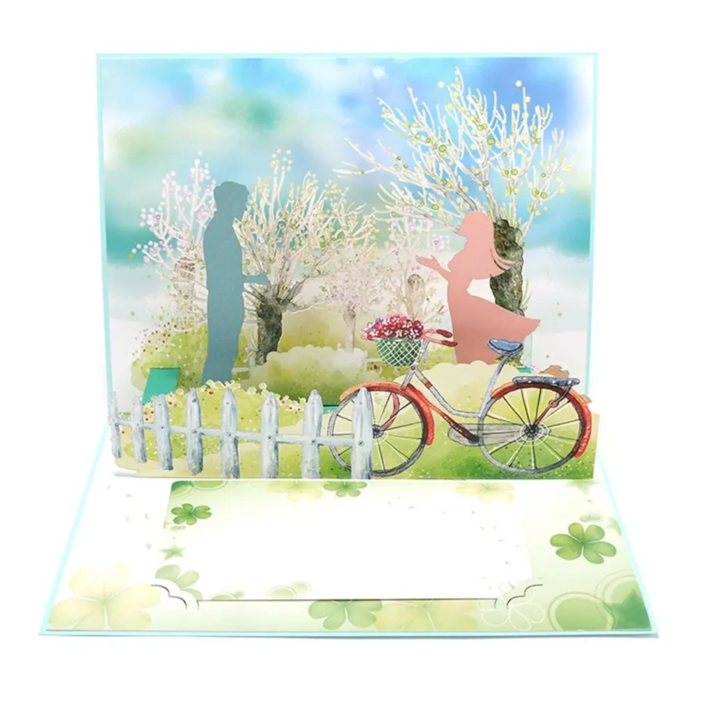  3D Pop up Cards Valentines Day Cards Handmade Invitations Card for Anniversary Blessing Thank You G - 4000600321073