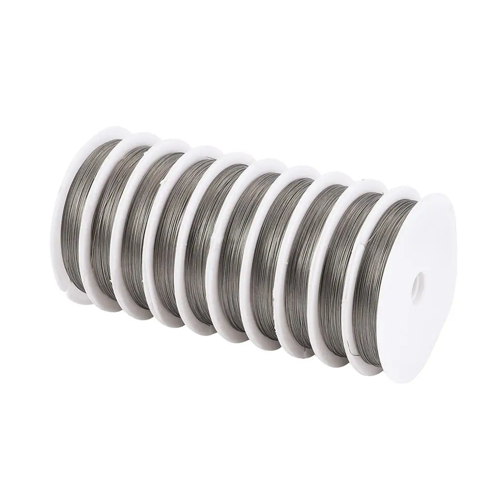 Jewelry Making Cord & Wire Crafts Silver Nylon Coated Beading Wire