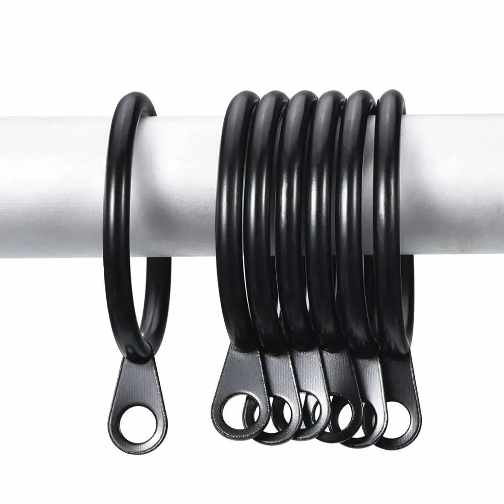 Metal Curtain Rings Hanging Hooks for Curtains Rods Pole Voile Heavy Duty Rings curtain rod hooks curtain accessories curtain hooks
