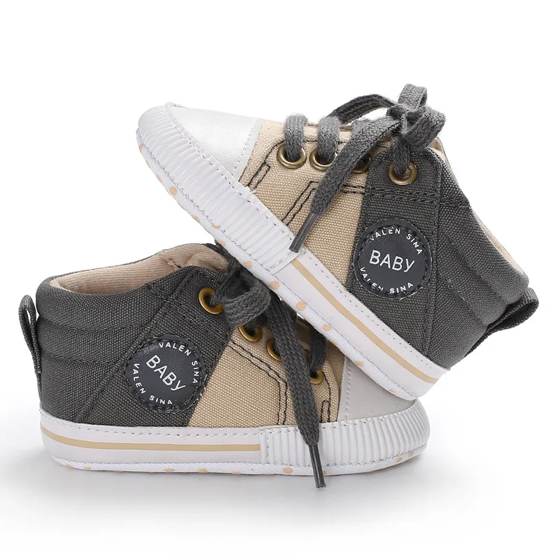E& Bainel/обувь для мальчика, классические парусиновые спортивные сникерсы на мягкой подошве, противоскользящая обувь для новорожденных мальчиков, мягкая детская обувь для первых шагов - Цвет: sprot mise