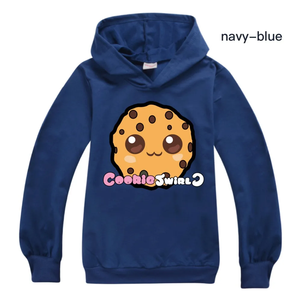 2021 COOKIE SWIRL C Spring and Autumn 100% Cotton Sweater Boys Girls General Casual Loose Cartoon Children's Shirt | Мать и ребенок