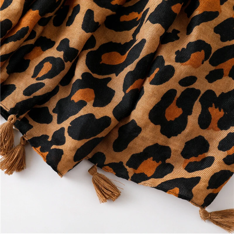 Fashion new women scarf summer shawls and wraps leopard print hijab scarves ladies pashmina foulard femme christmas (5)