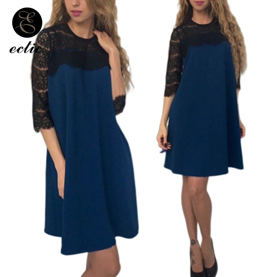 Robe Femme Ete Lace Dresses 2019 High Quality Sukienka Straight Mesh Sleeve Dress Embroidery Woman For Party And Wedding | Женская