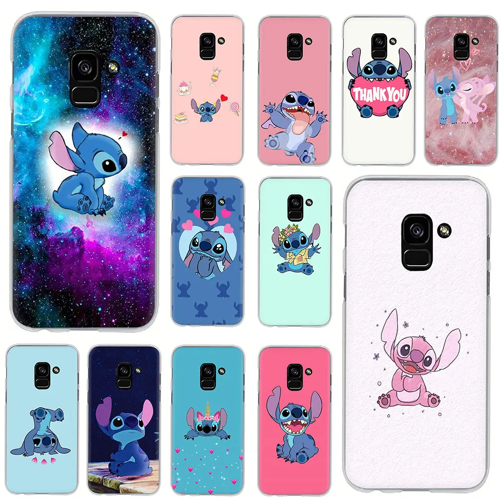 

Cute Lilo Stitch Aladdin Cartoon Funny Hard phone cover case for Samsung Galaxy A5 2017 A6 7 8 9 2018 A10S 20S 30S 40S 50S 60 70