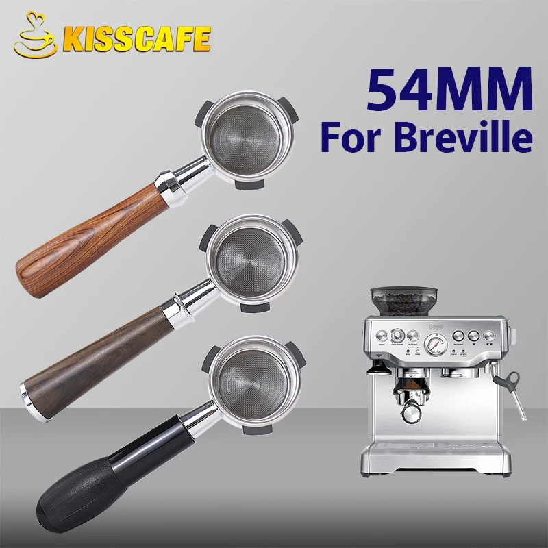 54mm Kaffee Bottomless Portafilter Grifffilter für Breville 870/878/880 Teile