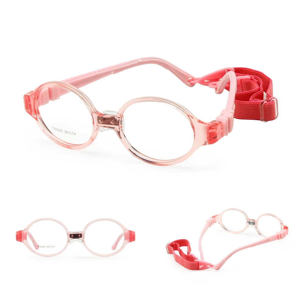 Children Optical Glasses Size 38 with Sports Strap Nose Pad No