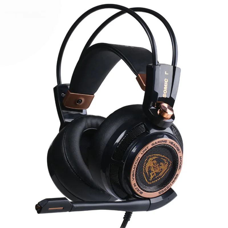 without retail box Somic обновление G941 активная шумоподавление 7,1 Виртуальная объемная звуковая USB игровая гарнитура с микрофоном Вибрирующая для ПК ноутбука - Цвет: without retail box
