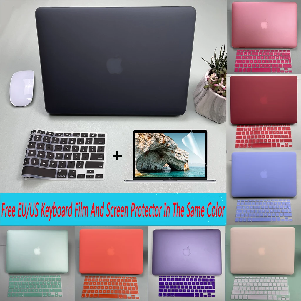 Чехол для ноутбука MacBook 11/12/13/15/16 дюймов матовый чехол с жестким корпусом Pro 13 A2251