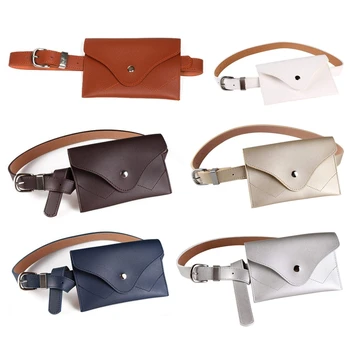 

Women Fanny Pack, PU Leather Fanny Pack With Removable Belt Waist Pouch Fashion Girls Belt Bum Fanny Bag
