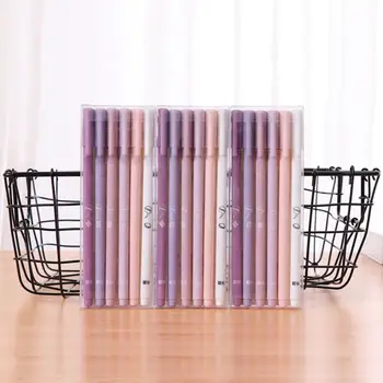 

6Pcs/Set Pink Gel Pen Set School Stationery Suppliers Pen Presented Set Gel Office Dropshipping Accessories P0J0