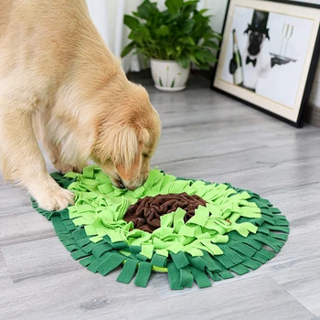 

Trendy Snuffle Mat For Pets IQ Training Slow Eat Training Fruit Design Eating Bowl Pad