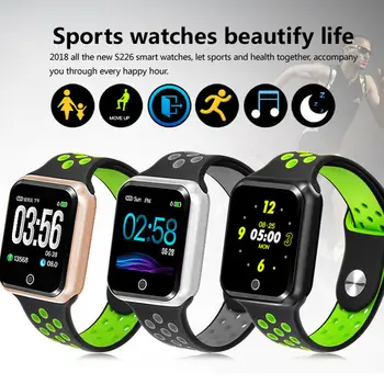 

S226 Smart watch Heart Rate Blood pressure For Apple Android BlackBerry Fire OS