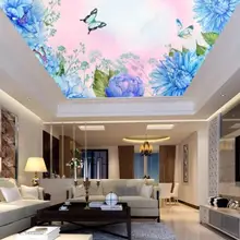 Бабочка УФ печать потолочная пленка в небо